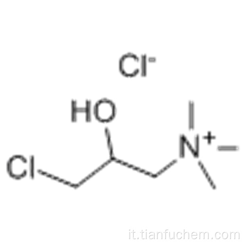 1-propanammino, 3-cloro-2-idrossi-N, N, N-trimetil-, cloruro (1: 1) CAS 3327-22-8